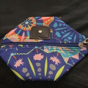 Hoyofo blue patterned cosmetic pouch